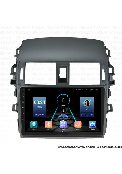 Toyota Corolla Android Multimedya 4gb Ram Carplay Navigasyon Ekran - Myway