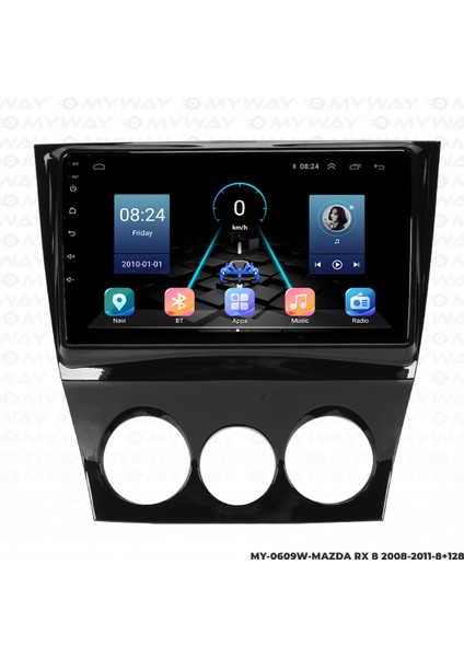Mazda Rx8 Android Multimedya 4gb Ram Carplay Navigasyon Ekran - Myway