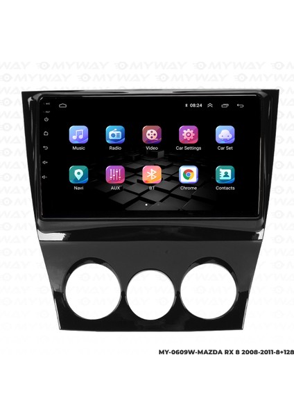 Mazda Rx8 Android Multimedya 4gb Ram Carplay Navigasyon Ekran - Myway