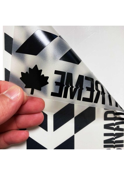 Jet Siyah Damalı Kask Motosiklet Sticker Takımı Çınar Extreme modelleri