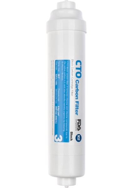 Kapalı Kasa Su Arıtma Cihazları Uyumlu Cto Karbon Filtre