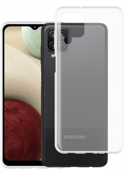 Samsung Galaxy A12 Kılıf Lüx Şeffaf Silikon