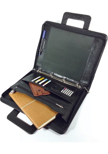 Kaliteli Lüx Evrak Çantası Siyah Portföy Cantasi