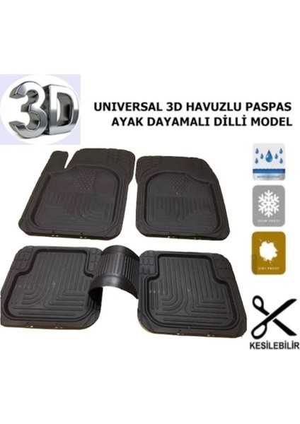 Fiat Albea 2002-2012 Uyumlu 3D Havuzlu Paspas Takımı 5 Parça modelleri