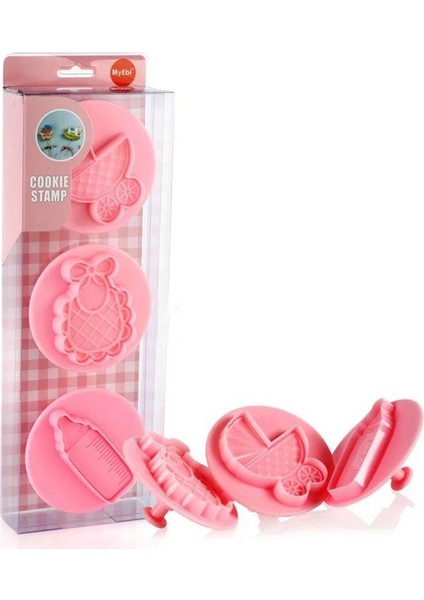 Güneş Avm Baby Set Büyük Pembe Basmalı Kopat 3 Parça