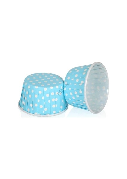 Özel Pet Kapsül 44*35MM 50 Adet Mavi Puantiye