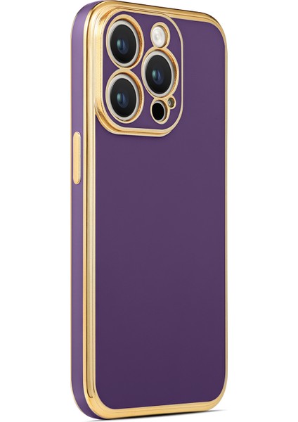 - iPhone 14 Pro Max - Kılıf Parlak Renkli Bark Silikon Kapak