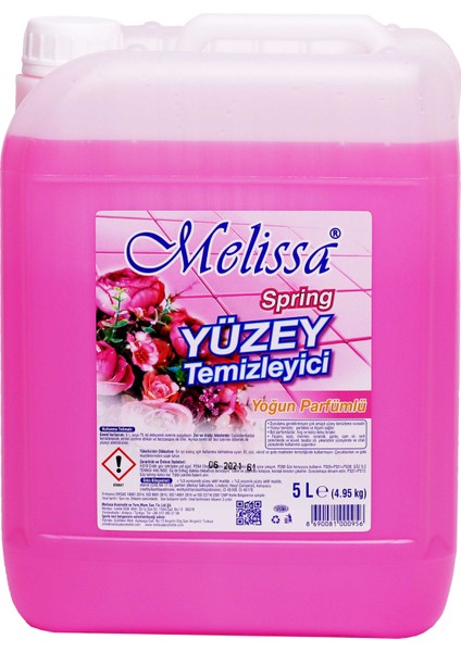 Yüzey Temizleyici Spring 5l x 4 Adet / 1 Koli