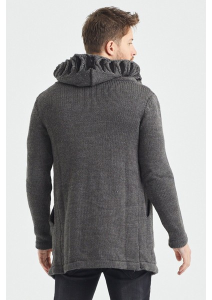 Erkek Füme Desenli Panço Triko Hırka modelleri