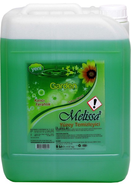 Yüzey Temizleyici Garden 5l x 4 Adet / 1 Koli