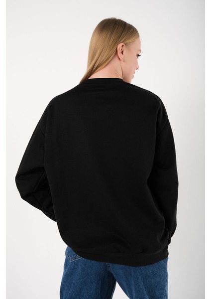 Kadın Oversize Shut Up Baskılı Sweatshirt fırsatları