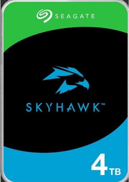 4 Tb Seagate 3.5 Skyhawk Sata6 SV35 5900RPM 256MB 7/24 Guvenlık ST4000VX016 (Resmı Dıst Garantılı)