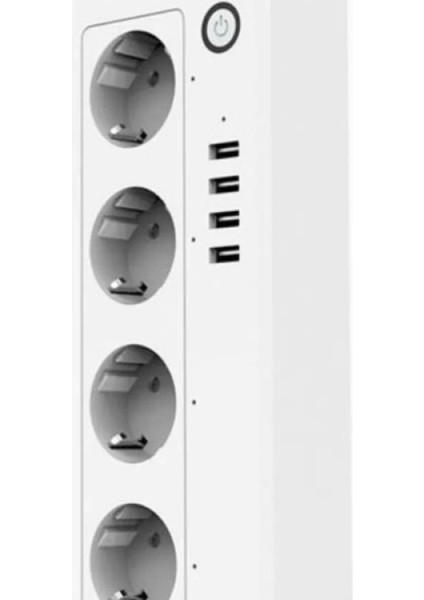 Akım Korumalı 1.5m 4 Lü 4xusb Wifi Telefon Kontrollü Akıllı Priz Fsm3