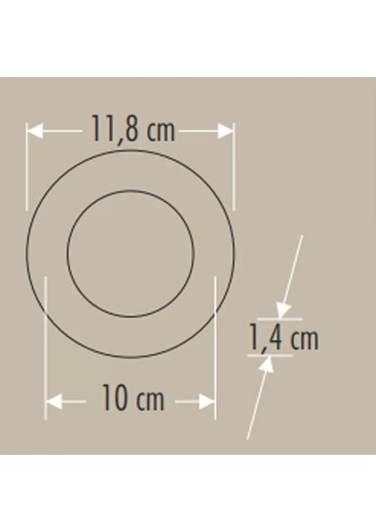 Cata 6W Slim Panel 6400K Beyaz Işık ( Siyah Kasa ) CT-5125B