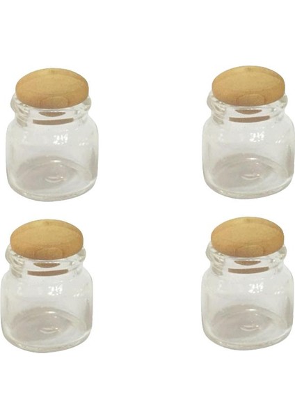 4pcs Cam Kavanoz Şeker Çubuğu Minyatür Kavanoz (Yurt Dışından)