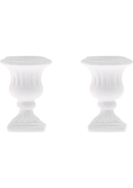 3x2 Parça 1/12 Beyaz Fot Bebek Evi Minyatür Bahçe Dekorasyonu 3 Pcs (Yurt Dışından) fiyatları