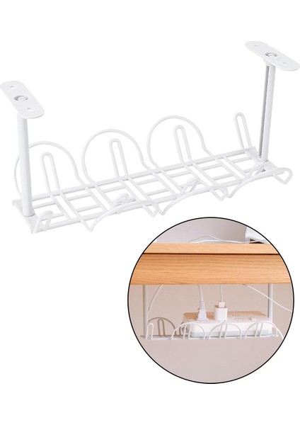 Masa Kablosu Yönetimi Tepsisi Teli Tutucu Raf Depolama Raf Beyaz (Yurt Dışından) fırsatları