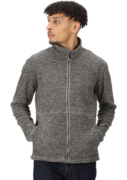 Düz Gri Erkek Polar Sweatshirt RMA468 Eilon Polar Sweatshirt