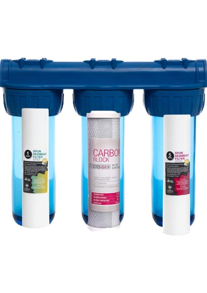 Daire Bina Girişi Pas Kireç Önleyici Şebeke Girişi Su Arıtma