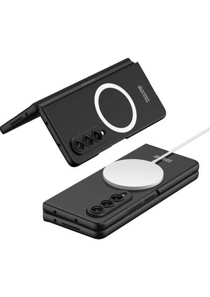 Samsung Galaxy Z Fold 4 Uyumlu Magsafe Kılıf Kablosuz Şarj Özellikli Premium Kapak Oleofobik Kaplama