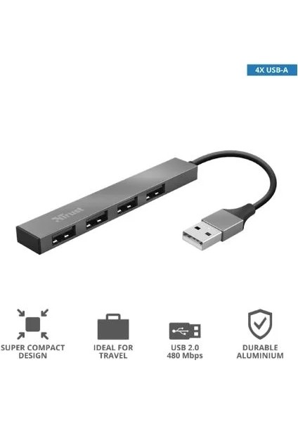 23786 Halyx 4-Port Mini USB Çoklayıcı