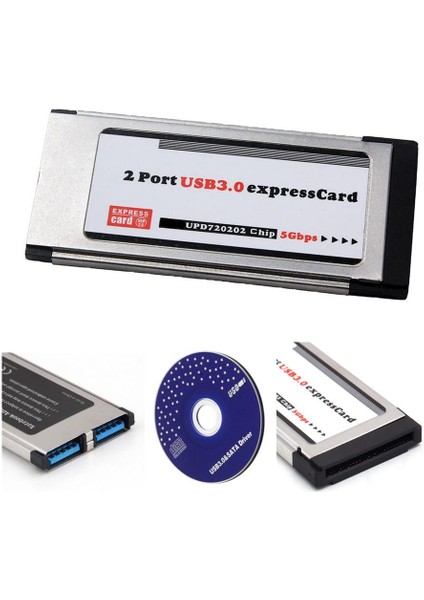 5 Gbps 2 Bağlantı Noktası USB 3. 0 Hub Kart Ifade Etmek İçin (Yurt Dışından)