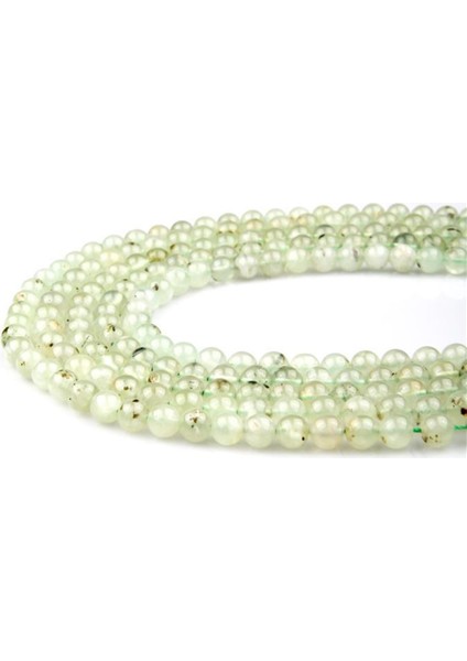 Prehnite Doğal Taş Dizi 8 mm Küre Kesim