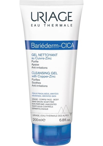 Bariederm-Cıca Cleansing Gel With Copper-Zinc 200 ml