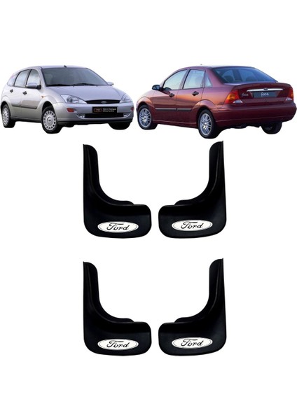 Ford Focus 1998-2005 Uyumlu 4 Lü Ön-Arka Paçalık Tozluk Çamurluk FRD1UX010YD