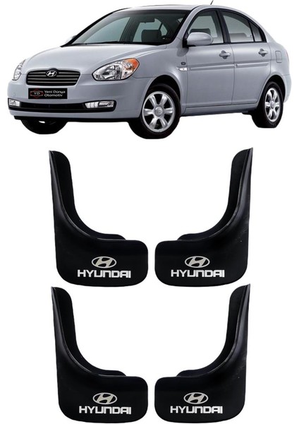 Hyundai Accent Era Uyumlu 4 Lü Ön-Arka Paçalık Tozluk Çamurluk HYU1UX003YD fiyatları