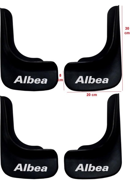 Fiat Albea Uyumlu 4 Lü Ön-Arka Paçalık Tozluk Çamurluk FIA1UX001YD modelleri
