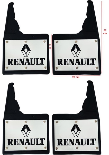 Renault 19 Europa Uyumlu 4 Lü Ön-Arka Perçinli Paçalık Tozluk Çamurluk REN1RX025YD modelleri
