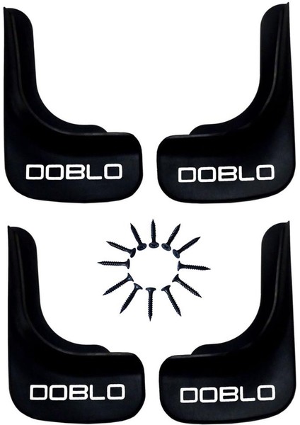 Fiat Doblo Araçlara Uyumlu 4 Lü Ön-Arka Paçalık Tozluk Çamurluk U1DBLX001YD