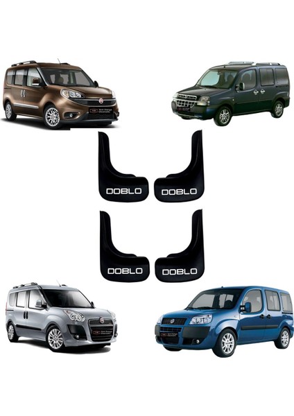 Fiat Doblo Araçlara Uyumlu 4 Lü Ön-Arka Paçalık Tozluk Çamurluk U1DBLX001YD fiyatları
