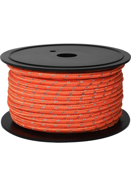 30M 6mm Yansıtıcı Çadır Halat Guyline Açık Seyahat Kanopi Guy Line Turuncu (Yurt Dışından)