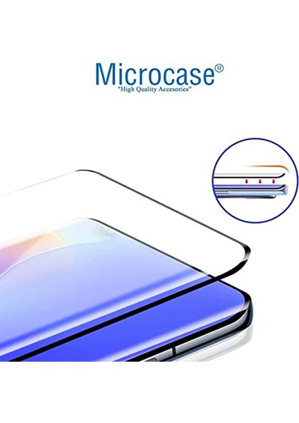 Vivo V25 / Vivo X80 Lite Tam Kaplayan Çerçeveli Tempered Ekran Koruyucu - Siyah AL3276