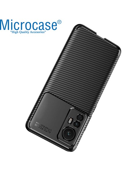 Xiaomi 12 /xiaomi 12X Maxy Serisi Carbon Fiber Silikon Kılıf - Siyah AL3413