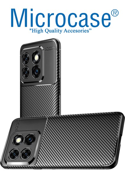 Oneplus 10T /oneplus Ace Pro 5g Maxy Serisi Carbon Fiber Silikon Kılıf - Siyah AL3413 modelleri