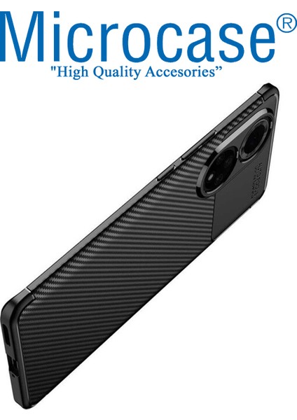 Huawei Honor 50 Maxy Serisi Carbon Fiber Silikon Kılıf - Siyah AL3413