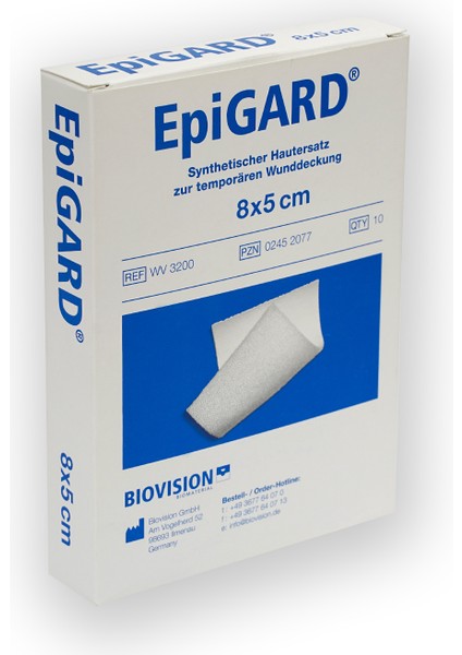 ® Geçici Deri Eşdeğeri-Yara Yanık Örtüsü 8 x 5 cm(1adet)