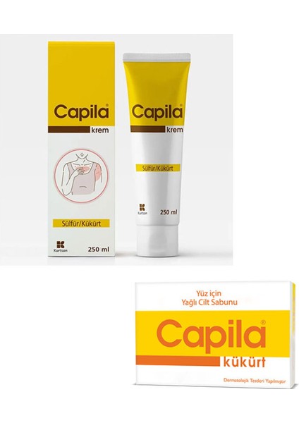 Krem Sülfür Kükürt 250 ml + Kükürt Sabun 90 gr
