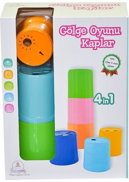 Birlik Toys URT026-002 4ın1 Gölge Oyunu Kaplar - Birlik Toys