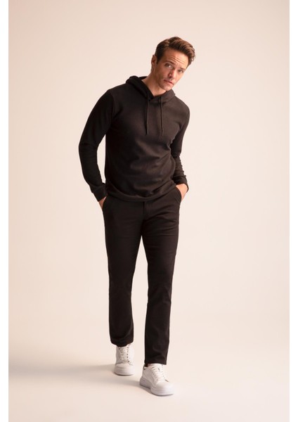 Regular Fit Kapüşonlu Basic Sweatshirt S9052AZ22WN