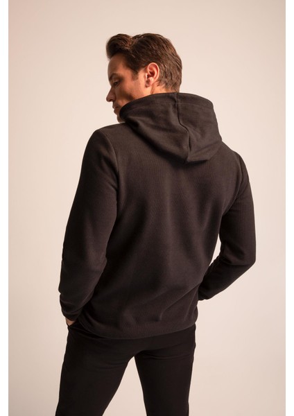 Regular Fit Kapüşonlu Basic Sweatshirt S9052AZ22WN