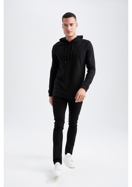 Regular Fit Kapüşonlu Basic Sweatshirt S9052AZ22WN