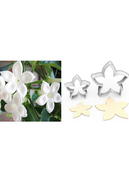 Yasemin Büyük Boy Çiçek Yapım Kesici Set 2’li – 7cm