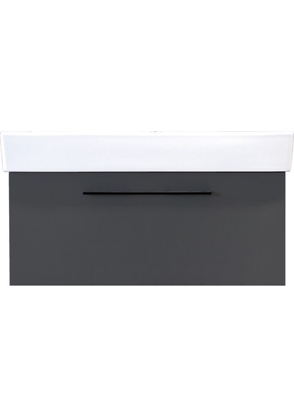 Kobos Glow Lavabo Dolabı Mat Antrasit 80 cm KB.100000