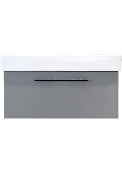 Glow Lavabo Dolabı Mat Gri 80 cm KB.100001