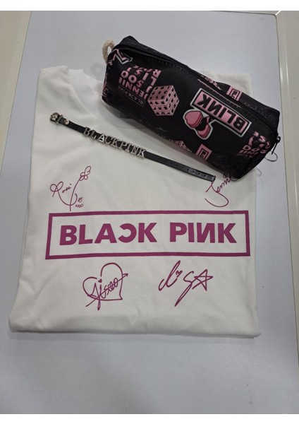 Blackpink Unisex T-Shirt Kalemlik Bileklik Kombin