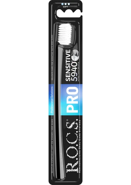 R.o.c.s. Pro 5940 Sensitive – İnceltilmiş Uç 5940 Kıl İçeren Yumuşak Diş Frc-Beyaz Kıl